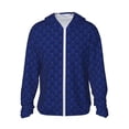 thumbnail image 2 of Lsque Navy Blue UPF 50+ Lightweight Sun Protection Men's Women's Long Sleeve Shirt, Hoodie Performance -Small, 2 of 9