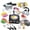 Black-BK, variant on JJV Kids Cooking Toy Kitchen Set Pretend Play Food with Cutting Fruit Vegetables Educational Toddler Toys Realistic Play Kitchen Accessories for Boys Girls