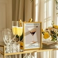 thumbnail image 3 of Martini and Grilled Cheese Print: Cheeky Statement Piece, Framed Canvas Funny Oil Painting, Gift for Her, Food Beverage Cocktail Bar Decor., 3 of 3