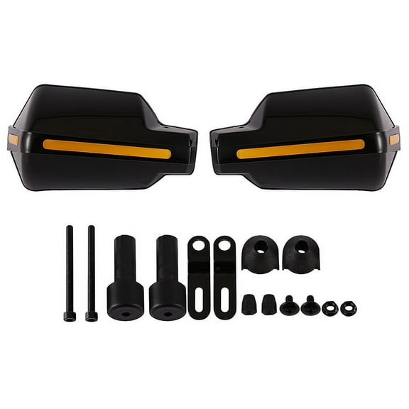 Pair Motorcycle 7/8 Inch 22Mm Handlebar Handguard Handle Protector Bike Brush Wind Guard(Black)