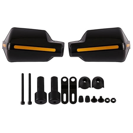 Pair Motorcycle 7/8 Inch 22Mm Handlebar Handguard Handle Protector Bike Brush Wind Guard(Black)