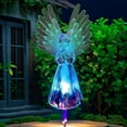 thumbnail image 2 of Solar Fence Lights Warm String of Lights with Modern Floor Lamp for Living Room Smart Dimmer Plug Sprinkler for Kids Pool Solar Angel Lights Color Changing Solar Powered Water Proof Decorative, 2 of 4