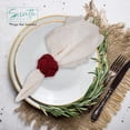 thumbnail image 2 of Servette Home Burgundy Synthetic Braided Rope Napkin Rings - Set of 4, for Girls, 2 of 5