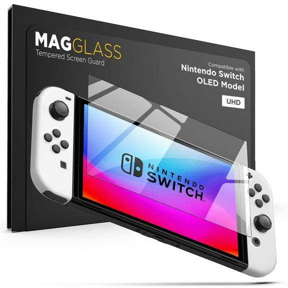 Maglass Screen Protector for Nintendo Switch OLED (2021) UHD Tempered Glass Guard