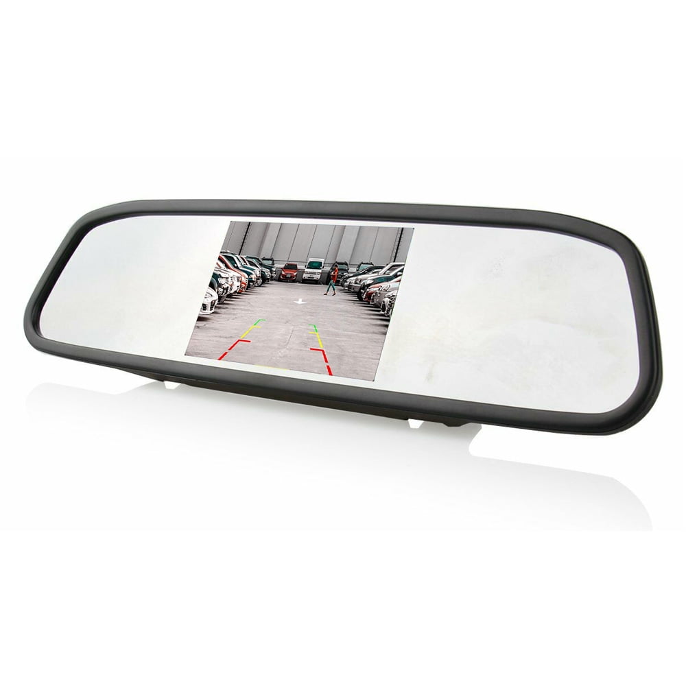 ESSGOO 4.3" LCD Automotive Universal Rearview Mirror Replacement Rear
