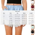 thumbnail image 3 of Sokhug Women's Sleep Shorts Satin Elastic Waist Lace Trim Lounge Shorts with Pockets Silky Nightwear Shorts, 3 of 6