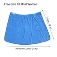 thumbnail image 2 of Unique Bargains Bath Wrap Towel for Women Shower Adjustable Closure Bath Wrap with Pocket Blue, 2 of 7