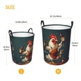 thumbnail image 2 of Laundry Basket, Chef Chicken With Beer Bottles Laundry Hamper Waterproof Laundry Bag Clothes Hamper Laundry Bin with Handles for Bedroom, Living Room, Kids Room, 2 of 6