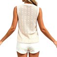 thumbnail image 6 of Casual Sleeveless Tank Top for Everyday Wear with Crewneck Design Versatile Women’s Wear for Spring Summer and Autumn Beige M, 6 of 8