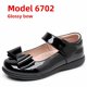 thumbnail image 1 of Zapatos de princesa, zapatos de cuero para niños, Nudo de mariposa blanco y negro, ceremonia escolar, zapatos de rendimiento para niñas, escuela para estudiantes, 1 of 5