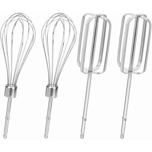 4pcs Hand Mixer Beaters Attachments, Beaters for Hand Mixer,Stainless Steel Beach Mixer Attachments, Hand Mixer Beaters Compatible for Hamilton Egg Whisk Blades Parts 62682RZ 62692 62695V 64699
