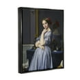 thumbnail image 3 of Stupell Industries Comtesse d Haussonville Jean Auguste Dominique Ingres Countess Painting Painting Jet Black Floating Framed Canvas Print Wall Art, Design by one1000paintings, 3 of 6