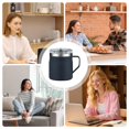 thumbnail image 4 of Tasse à Café en Acier Inoxydable - Récipient à Boisson 450ml, Tasse de Voyage Extérieure, pour Étudiants de Bureau Conducteurs Gym Quotidien Camping Randonnée Pique-Nique Plage Sports Voyage Barbecue Jus Boissons, 4 of 7