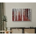 thumbnail image 2 of wall26 Canvas Wall Art White Aspen Trees with Brown Falling Leaves in Autumn Landscape Forest Oil Painting Impressionism Scenic Expressive for Living Room, Bedroom, Office - 16x24 inches, 2 of 4