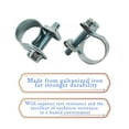 thumbnail image 3 of EPOTOOR 30Pack 14-16mm Zinc Plated Fuel Injection Hose Clamps Assortment Kit Adjustable Pipe Hose Clip Tube Clamps for Automotive, Agriculture(3/8 Dia), 3 of 6