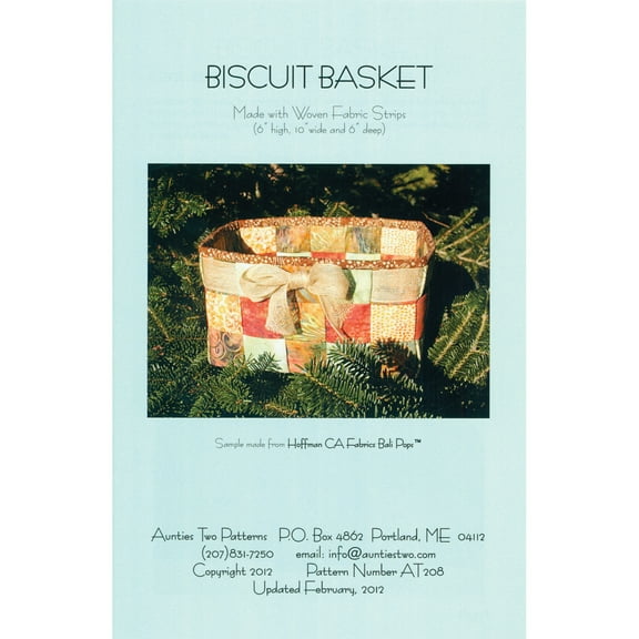 Aunties Two Patterns-Biscuit Basket