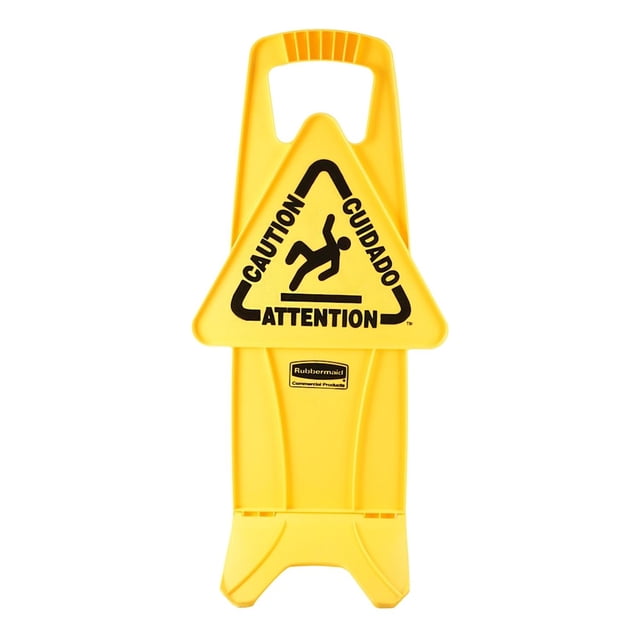Señal De Piso Rubbermaid Amarillo 68X23.5X33.5 Cm