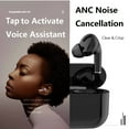 thumbnail image 3 of Amdohai TWS Bluetooth5.0 Earphones Active Noise Cancelling Earbuds Low-Latency Touch-control Earphones Headset with Mic Charging Case Compatible with Siri Android iOS, 3 of 8