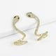 thumbnail image 4 of Finos Aretes Víbora Con Swarovski Trepadores Oro 14k Lam dorado Unitalla, 4 of 6