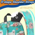 thumbnail image 5 of Great Pyrenees and Rose Blue Pattern 17" School Backpacks for Teens,Waterproof Oxford Fabric,S-Shape Padded Straps for School,Travel,Hiking,Camping, 5 of 6