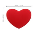 thumbnail image 2 of GOOHOCHY 6Pcs Racket Rubber Vibration Dampener Cute Heart Shaped Silicone Fluorescent Pink for Tennis Racket, 2 of 8