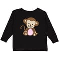 thumbnail image 3 of Inktastic Monkey Girls Long Sleeve Toddler T-Shirt, 3 of 5