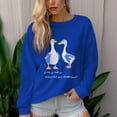 Women's 330gm 100 Cotton Call Duck pattern Crewneck Sweatshirt