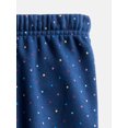 thumbnail image 3 of Wonder Nation Baby and Toddler Girls' Fleece Jogger Pants, Sizes 6M-5T, 3 of 3
