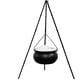thumbnail image 1 of Decoraciones de Halloween, Caldero grande para exterior, Conjunto de canister de bruja regular, Marco de 78 cm de altura, Cadena, Canister de 20 cm de diámetro, Tira de luz, Algodón PP, Tira de luz de, 1 of 4