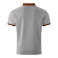 thumbnail image 5 of Awdenio Mens Tshirts Short Sleeve Casual Fashion Tee Shirts Color Block Slim Fit Golf Shirt with Pocket, 5 of 9