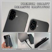 Fake Phone Dummy PropPhone, Black Screen DecoyPhone Pear Phone Non-Working Phone 16 Pro for Kid Play, DisplayPhone Look Like RealPhone pro max16 (16,Black,BlackScreen)