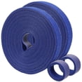 thumbnail image 1 of Fijador de Cables HookLoopBlue 2 pzas 5m 12mm Azul Rollo Velcro Doble Cara Hook Loop. VentDepot MXUHL-002, 1 of 2