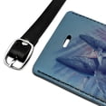 thumbnail image 2 of Humpback Whales Ocean Dance Rectangle Leather Luggage Card Suitcase Carry-On ID Tag, 2 of 8