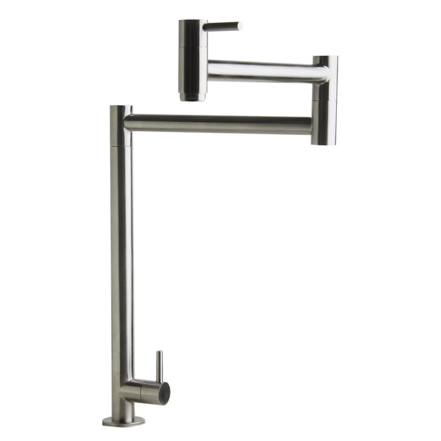 ALFI brand Robinet de Remplissage de Pot Rétractable AB5018-BSS, Acier Inoxydable Brossé