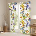 thumbnail image 3 of Homewish Cartoon Dinosaur Print Black Out Curtains, Tropical Coconut Tree Curtains Pack of 2 (42x63 Each), Teens Kids Boys Girls Bedroom Curtains, Window Curtains Decor, 3 of 6