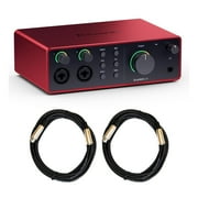 Focusrite Scarlett 4i4 (4th Gen) Audio Interface Bundle with XLR Cables
