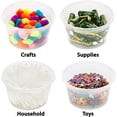 thumbnail image 4 of 25/50/100 Sets Plastic Food Containers with Lids 16 Oz Deli Storage Containers Disposable Soup Containers with Airtight Lids Leakproof Clear Takeout Container, Microwave Dishwasher Freezer Safe, 4 of 7