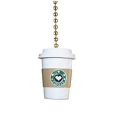 To Go Cup of Coffee Ceiling Fan Pull or Light Pull Chain