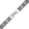 Personalized Planet Men's Stainless Steel and Rubber Engraved ID Bracelet, 8-1/2"