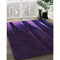 thumbnail image 2 of Ahgly Company Indoor Round Patterned Deep Purple Area Rugs, 5' Round, 2 of 6