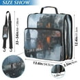 thumbnail image 3 of Circular Folder Package 13.6*3.5*12.4 Inches ,Binder Bag，Binder Organizer，Zipper Binder，3 Ring Binder ,Suitable for Work Steam Punk Castle, 3 of 8