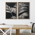 thumbnail image 5 of IDEA4WALL Framed Canvas Print Wall Art Set Mid-Century Geometric Palm Leaf Plants Fine Art Decorative Bohemian Minimalist Chic Artwork for Living Room, Bedroom, Office - Natural 24"x36"x2, 5 of 5