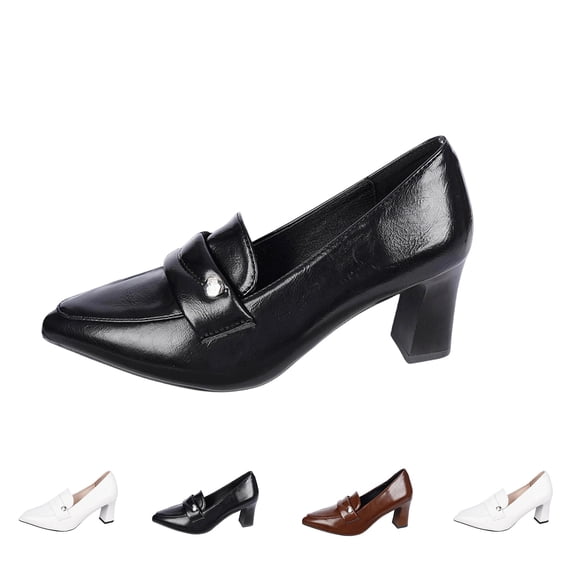 THDHVS Womens Casual Shoes,Comfortable Dress Shoes for Women,Casual Versatile Plus-Size Shoes Spring/Summer Style Trendy Comfortable Pointed-Toe High-Heeled On Heeled Fashion Shoes Brown