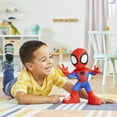 thumbnail image 4 of Marvel Spidey and His Amazing Friends Dance 'N Crawl Spidey Interactive Plush Toy, 4 of 10