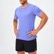 thumbnail image 3 of Ceisia Men's Slim Fit Short Sleeve Crew Neck Athletic T-shirt Quick Dry Solid Color Workout Top Watermelon Red L Gifts, 3 of 6