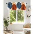 thumbnail image 6 of Curtain Valance for Windows,Abstract Boho Geometric Art Kitchen Valances Rod Pocket Short Curtains,Navy Blue Burnt Orange Graffiti Window Treatment Panel for Bedroom Bathroom 54x18in, 6 of 9