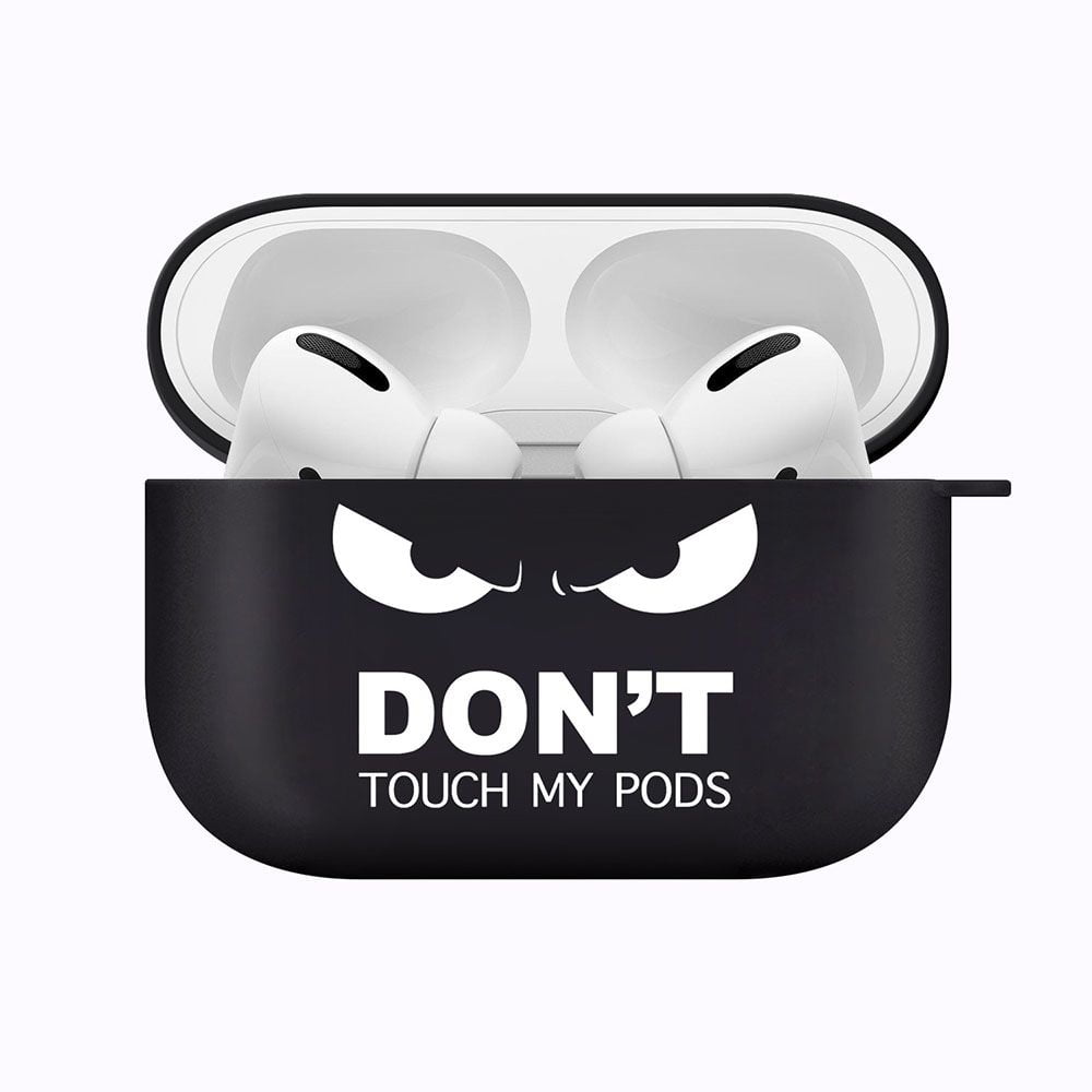 Dont Touch My Pods FullBody Shockproof Luxury Soft Silicone Cover Headphone Cases Protective