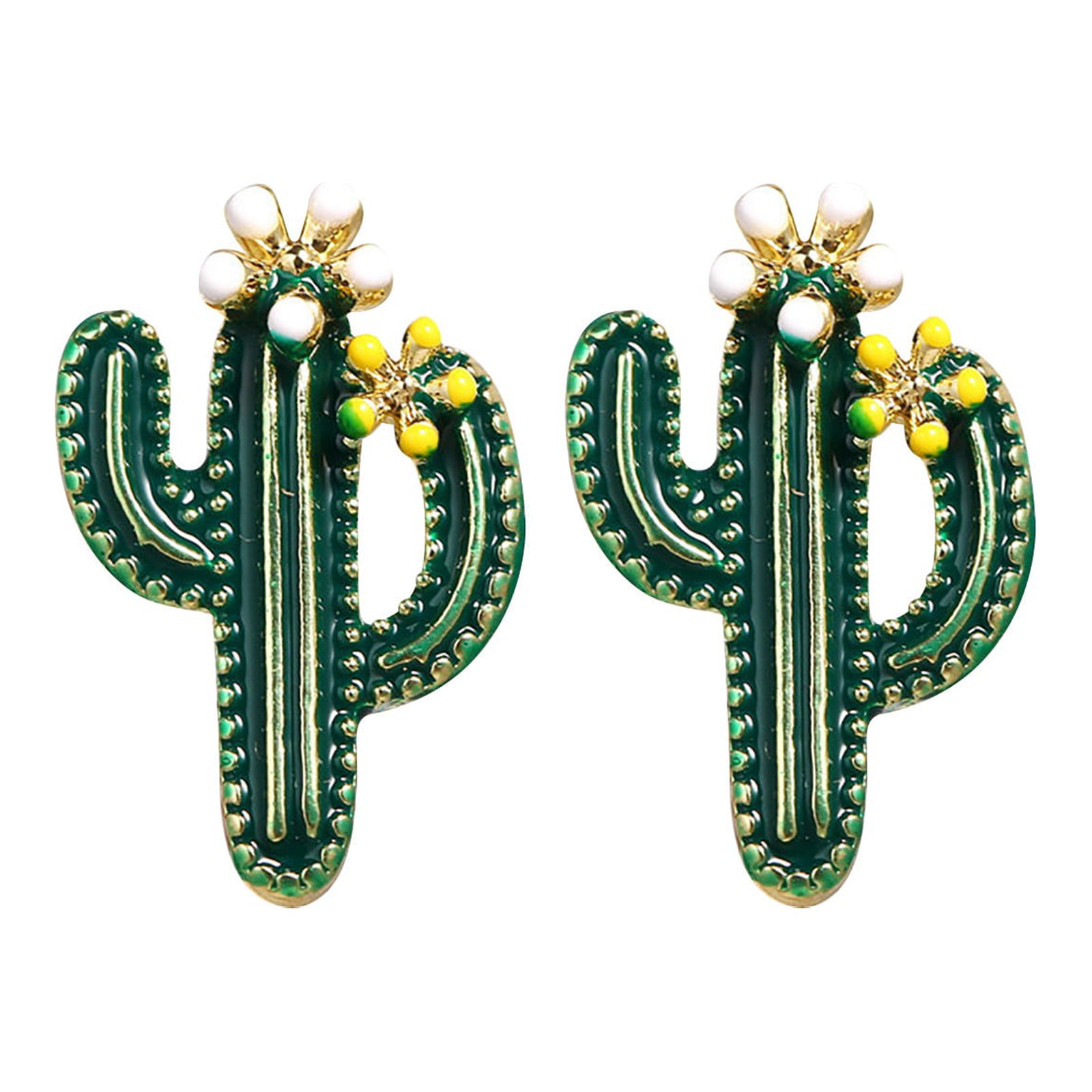 Ladies Earrings Fashion Earrings Stainless Steel Cactus Earrings Ladies