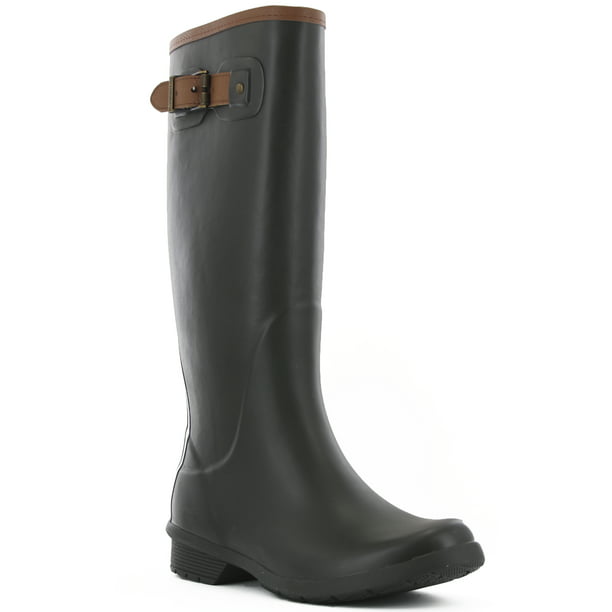 Chooka - Women's Chooka City Solid Tall Black Waterproof Rain Boot ...