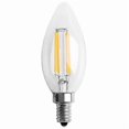 thumbnail image 1 of E12 4w Edison Candle Flame Filament LED Light Bulb Lamp 10*3.5cm for Home Decor and Chandeliers, 1 of 4